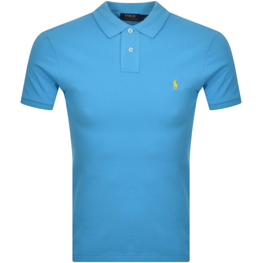 Alternative Image for ProductRalph Lauren Slim Fit Polo T Shirt Blue1